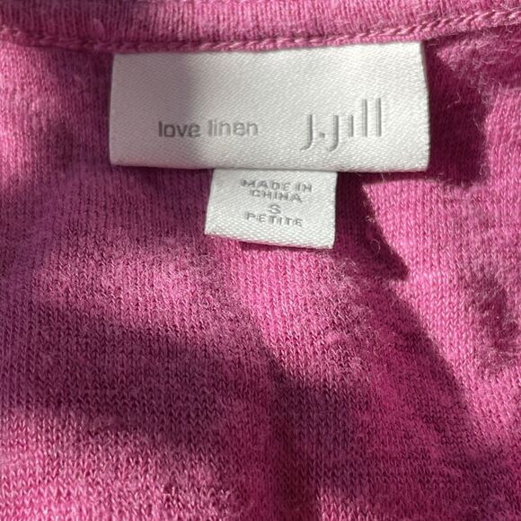 J. Jill Love Linen Tank Top Shirt Size Small Petite Oversized Resort Lagenlook - Picture 4 of 7
